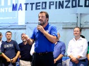 Wettert inbrünstig gegen Brüssel: Matteo Salvin. (Daniele Panato/AP, Pinzolo, 25. August 2018)