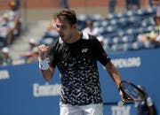 Kraftvoller Auftritt: Stan Wawrinka liess seinem Gegner kaum Zeit zur Entfaltung. Bild: Seth Wenig/AP (New York, 27. August 2018)