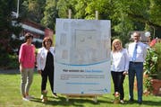 Claudia Billet, Annemarie Ammann, Andrea Fischlmayr und Roland Ledergerber (von links) bei der Präsentation. (Bild: Bianca Helbling)