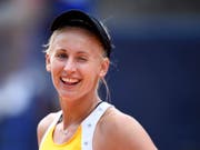 Lediglich 53 Minuten dauerte der erste Auftritt von Jil Teichmann an den US Open 2018 (Bild: KEYSTONE/ANTHONY ANEX)