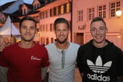 Stellen Bischofszell ein gutes Zeugnis aus: Flavio Schöb aus Halden, Moritz Münger aus Bischofszell und Joël Schildknecht aus Zihlschlacht. (Bilder: Chris Marty)