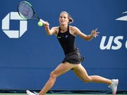 Für Kathinka von Deichmann endet das US Open in New York mit bitteren Tränen (Bild: KEYSTONE/EPA/COREY SIPKIN)