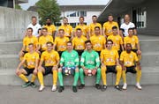Mit dieser Mannschaft will sich der FC Wattwil Bunt 1929 in der 2. Liga behaupten. (Bild: Beat Lanzendorfer)