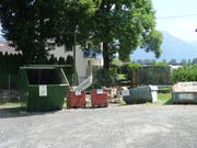 Die jetzige Sammelstelle beim Werkhof Frümsen sei ungenügend und schlecht zu bedienen. (Bild: PD)