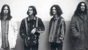 Dow Jones im Jahr 1997: Jonathan Gubler, Dominik Deuber, Marco Kern und Sebastian Bolli. (Bild: PD)