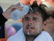 Stan Wawrinka hatte am US Open in New York in der 2. Runde nicht nur mit seinem Gegner, sondern auch mit der Hitze zu kämpfen (Bild: KEYSTONE/AP/SETH WENIG)