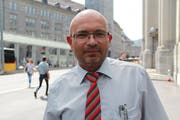 Sandro Näf, Teamleiter und Buschauffeur bei den VBSG. (Bild: Seraina Hess - 29. August 2018)