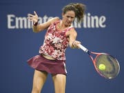 Patty Schnyder zeigte gegen Maria Scharapowa eine starke Leistung, kassierte aber dennoch eine Niederlage (Bild: KEYSTONE/EPA/COREY SIPKIN)