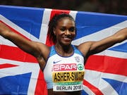 Wird im Letzigrund von den Afrikanerinnen gefordert: die dreifache Sprint-Europameisterin Dina Asher-Smith (Bild: KEYSTONE/EPA/SRDJAN SUKI)