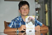 Jonas Odermatt (12) hat einen Kinderroman geschrieben. (Bild: Matthias Piazza (Ennetmoos, 24. August 2018))