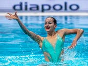 Vivienne Koch belegte zusammen mit ihrer Duett-Partnerin Noemi Peschl bei ihrem ersten EM-Einsatz in Glasgow den 11. Rang (Bild: KEYSTONE/EPA MTI/ZSOLT SZIGETVARY)
