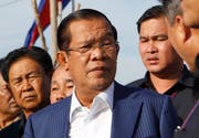 Kambodschas Ministerpräsident Hun Sen. Bild: Heng Sinith/AP