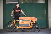 So sind die Velokuriere heute unterwegs. (Bild: Jakob Ineichen (Luzern, 17. Juli 2018))