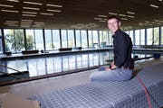 Geschäftsführer Stefan Schlatter freut sich auf die Eröffnung. Bild: Werner Schelbert (Oberägeri, 3. August 2018)