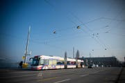 Ein Bus der Linie 1. (Foto: Dominik Wunderli Luzern, 11.02.2015)