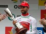 Nacer Bouhanni - hier nach seinem Sieg in der Katalonien-Rundfahrt - der Spurtsieger in San Javier (Bild: KEYSTONE/EPA EFE/QUIQUE GARCIA)