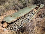 Streubomben mit nicht explodierter Submunition fordern immer wieder Opfer unter der Zivilbevölkerung. (Bild: KEYSTONE/AP/MOHAMMED ZAATARI)