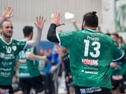 Am Ende freute sich Wacker Thun über das 27:27 mehr als der BSV Bern (Bild: KEYSTONE/PETER SCHNEIDER)