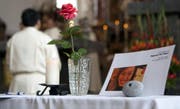Trauerfeier im Jahr 2009 für die getötete Boi in der Pfarrkirche Schwyz. (Archivbild Geri Holdener)