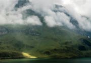 Tiefe Wolken über dem Melchsee. (Leserbild: Stefan Kunz (Melchsee-Frutt, 19. August 2018))