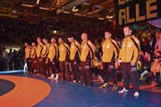 Hier wollen die Kriessner Ringer auch 2018 wieder hin: in die RSK-Arena in Widnau. (Bild: dip)