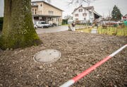 Er wurde in einer «Nacht-und-Nebel-Aktion» abtransportiert: An den im Jahr 1871 erbauten Brunnen im Löffelpark erinnert nun nichts mehr. (Bild:Reto Martin)