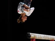   Ilaria Käslin fights for an EM medal at the balancing radius in Glasgow on Sunday (Image: KEYSTONE / EPA / WILL OLIVER) 