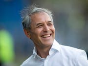 Marcel Koller hat allen Grund, bester Laune zu sein (Bild: Keystone/MELANIE DUCHENE)