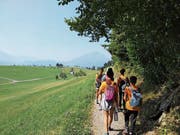 Wanderung der Auslandschweizer Kinder nach Luzern. (Bild: PD (3.8.18))