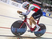Claudio Imhof gewinnt in Glasgow EM-Bronze in der Einzelverfolgung (Bild: KEYSTONE/AP dpa/JENS BUETTNER)