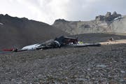Das Flugzeug stürzte am Piz Segnas in Graubünden ab. (Bild: Kantonspolizei Graubünden/ Handout/ Keystone, Flims, 5. August 2018)