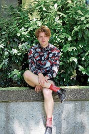 80s-Pop ist sein Mittel zum Erfolg: Newcomer Musiker Alexander Frei alias Crimer. (Bild: Corinne Bischof)