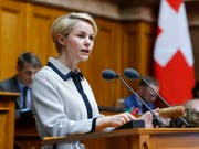 Die SVP-Nationalrätin Natalie Rickli will für den Zürcher Regierungsrat kandidieren. (Bild: KEYSTONE/PETER KLAUNZER)