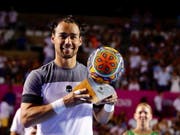 Fabio Fognini, vor einem Jahr Turniersieger am J. Safra Sarasin Swiss Open, feierte eine Woche nach Gstaad den ersten Hartplatz-Turniersieg seiner Karriere (Bild: KEYSTONE/EPA EFE/JORGE REYES)