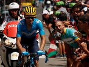 Mikel Landa erlitt am Samstag einen Lendenwirbelbruch (Bild: KEYSTONE/EPA/YOAN VALAT)