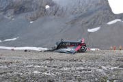 Die Absturzstelle der JU-52 am Piz Segnas ob Flims. (Bild: Kantonspolizei Graubünden/ Handout/ Keystone, Flims, 5. August 2018)
