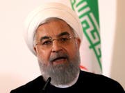 Wirft den USA psychologische Kriegsführung vor: Irans Präsident Hassan Ruhani, hier an einer Medienkonferenz anfangs Juli in Wien. (Bild: KEYSTONE/AP/RONALD ZAK)