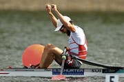 Geschafft: Der 30-jährige Luzerner Michael Schmid hat seinen EM-Titel erfolgreich verteidigt. (Bild: Jack Thomas/Getty (Glasgow, 5. August 2018))