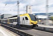 Visualisierung eines Stadler-Flirts, wie er für das Stuttgarter Netz gebaut wird. (Bild: PD)