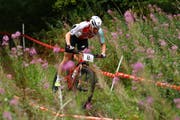 Linda Indergand ist lange Zeit auf Medaillenkurs. (Bild: Dan Istitene/Getty Images, Glasgow, 7. August 2018)