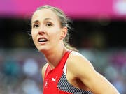 Selina Büchel mit dem Blick auf die Anzeigetafel (Archivaufnahme) (Bild: KEYSTONE/EPA/SRDJAN SUKI)