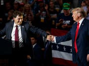Stimmungstest wohl bestanden: Der von US-Präsident Donald Trump unterstützte Kandidat Troy Balderson gewann laut vorläufigen Resultaten knapp die Nachwahl in Ohio um einen Sitz im Repräsentantenhaus. (Bild: KEYSTONE/AP/CAROLYN KASTER)