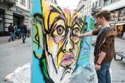 Graffiti-Künstler zeigen am Samstag in der St.Galler Marktgasse ihr Können. (Bild: PD)