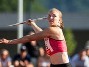 Der Speerwurf: Die Paradedisziplin der Mehrkämpferin Géraldine Ruckstuhl. (Bild: KEYSTONE/ALEXANDRA WEY)