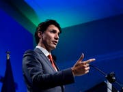 «Werden Menschenrechtsthemen zu Hause und auf der Welt ansprechen»: der kanadische Premierminister Justin Trudeau. (Bild: KEYSTONE/AP The Canadian Press/SEAN KILPATRICK)