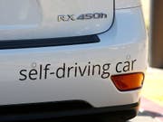 Ein zu einem selbstfahrenden Auto umgebauter Lexus-Wagen. (Bild: KEYSTONE/FR155217 AP/TONY AVELAR)