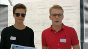 Nick (rechts in rot) und sein Kollege Max. (Bild: Rossella Blattmann)