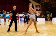 Tilo Wiese/Jale Zinser vom heimischen Teen Dance Club.