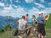 4300 Gäste genossen am Wochenende die Aussicht vom Stoos – doch die Infrastruktur im Gastrobereich kann dem Ansturm nicht standhalten. (Bild: Ernst Imoos (24. Juli 2018))