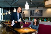 Die beiden Le-Théâtre-Geschäftsführer Andréas Härry und Sonja Greber im Restaurant Prélude. (Bild: Philipp Schmidli, Emmen, 7. September 2018)